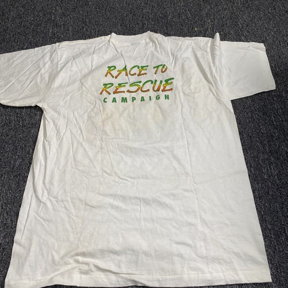 Vintage 94  Cats Predators Single Stitch Shirt XL Earth Foundation Alore USA Tag - Picture 11 of 12